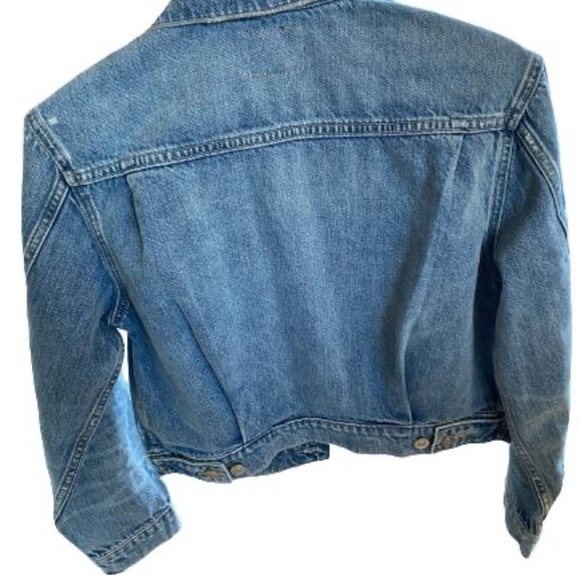 NWT Hudson Distress Cropped Trucker Jean Jacket - Picture 5 of 12